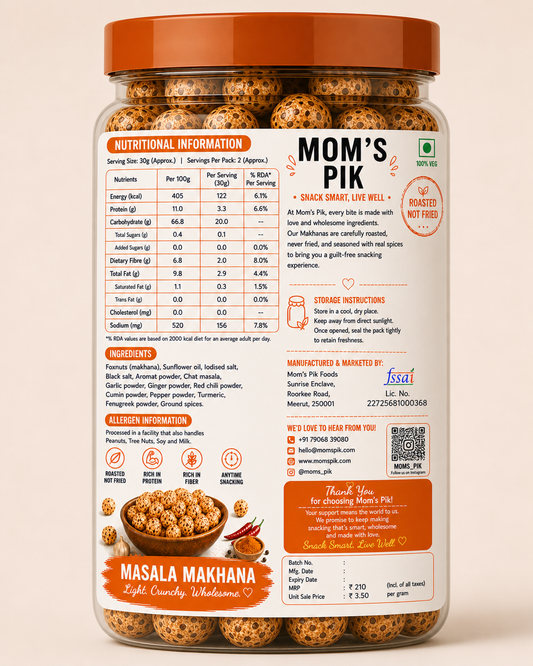 Premium Roasted Makhana – Masala Twist