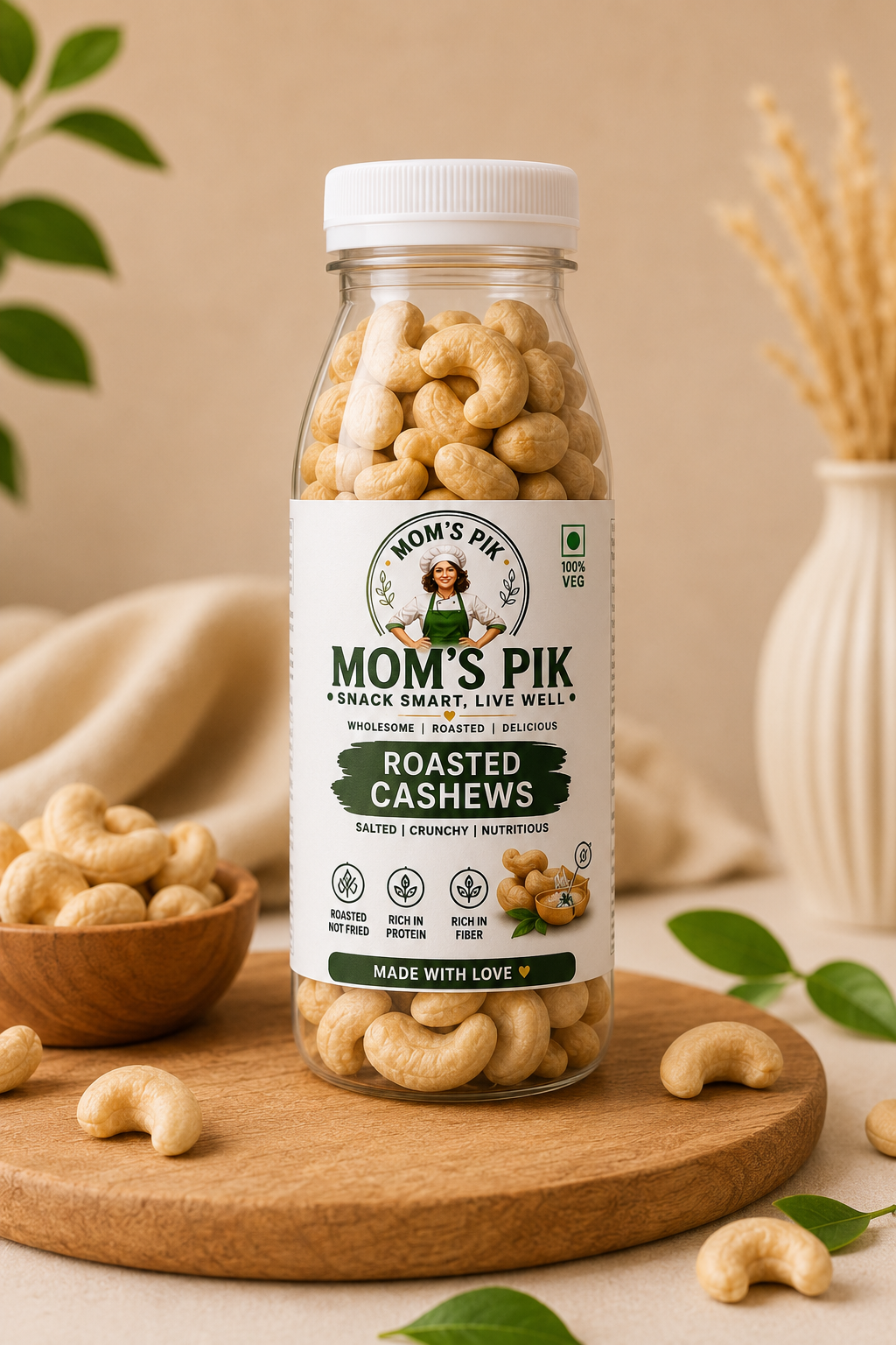 Premium Roasted Cashews – Salted