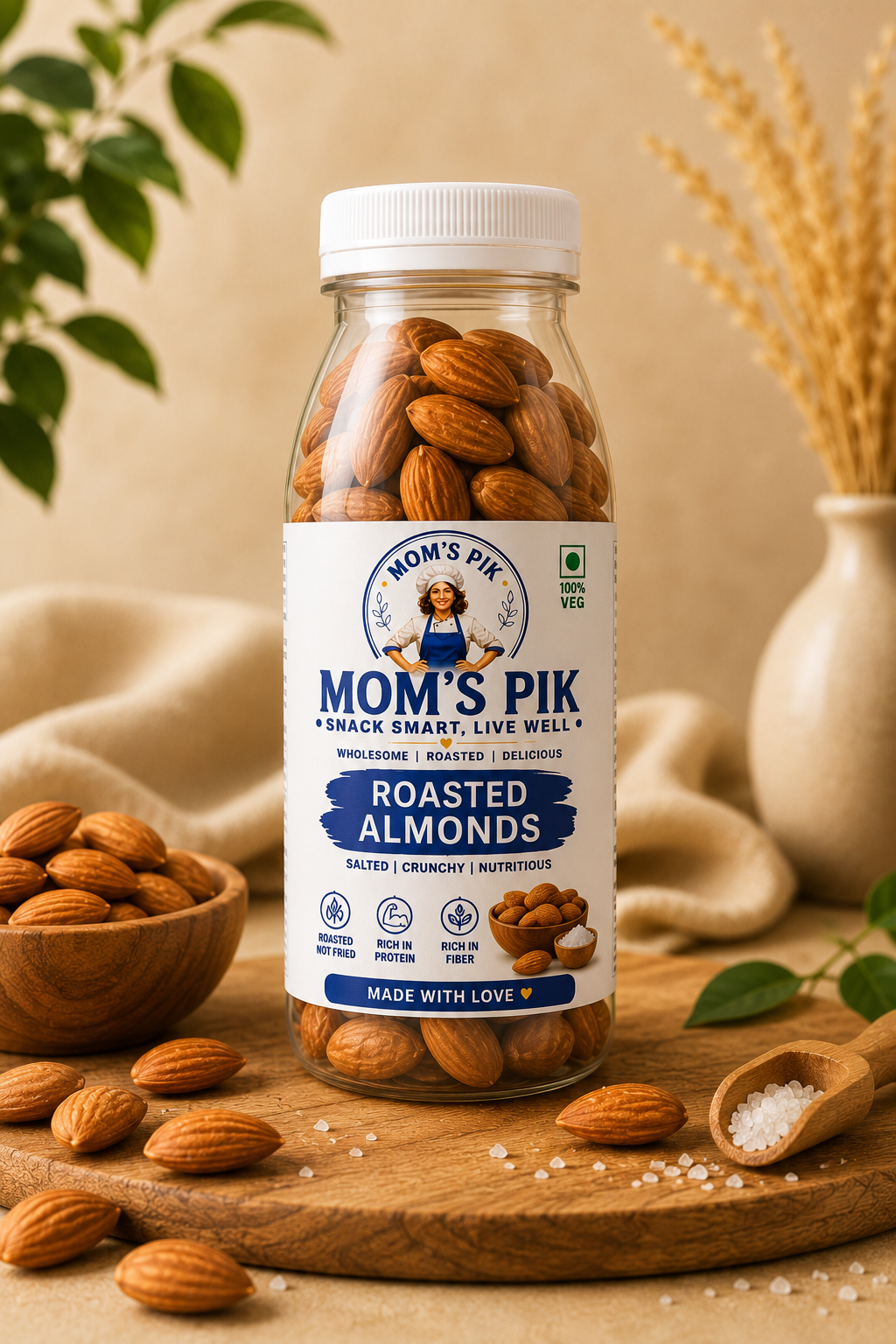 Premium Roasted Almonds – Salted
