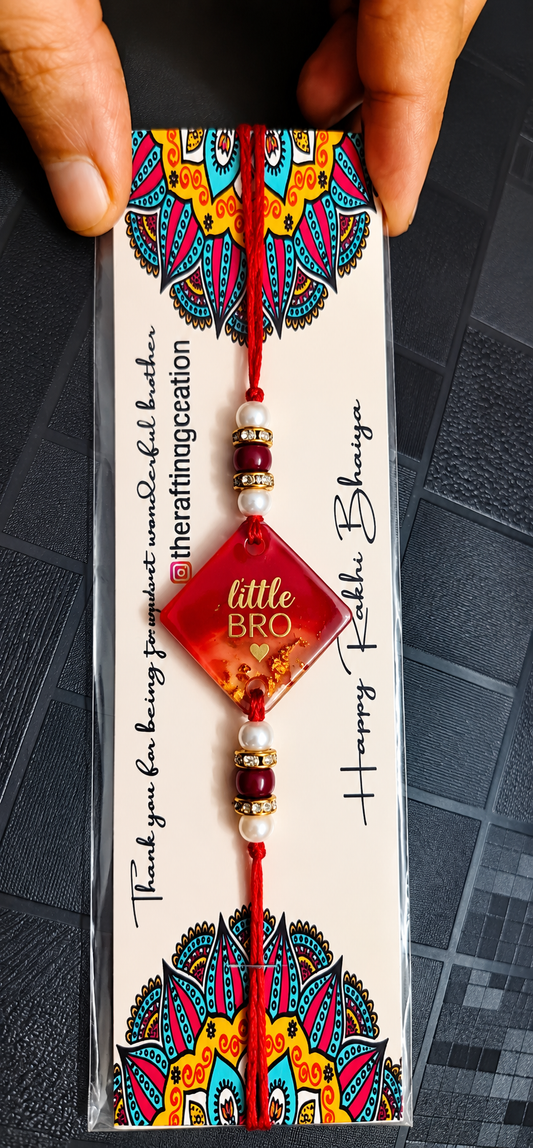 Handmade Resin Bhai Rakhi — Add ₹55