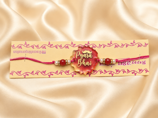 Handmade Resin Bhai Rakhi — Add ₹55